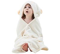 Hilmocho Serviette de Bain à Capuche pour Bébé Grand Couverture à Capuche pour Enfants Serviettes de Bain de Plage Absorbantes et Douces pour Garçons Filles, 138x68CM
