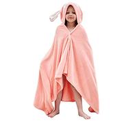 Hilmocho Serviette de Bain à Capuche pour Enfants Bébé Tout-petit Couverture à Capuche Serviette de Plage Douce et Chaude pour Garçons Filles, 138x68CM