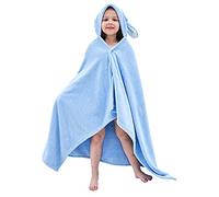 Hilmocho Serviette de Bain à Capuche pour Enfants Bébé Tout-Petit Couverture à Capuche Serviette de Plage Douce et Chaude pour Garçons Filles, 138x68CM
