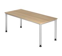 HILO 19 S | Bureau - 180 x 80 Chêne réglable en hauteur