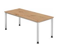 HILO 19 S | Bureau - 180 x 80 réglable en hauteur Chênes Noueux
