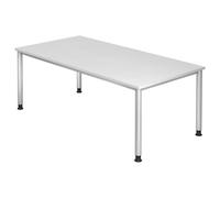 HILO 2E S | Bureau - Blanc 200 x 100 réglable en hauteur