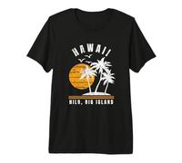 Hilo Big Island Hawaii Hi Vacances à la Plage Souvenir T-Shirt Haut de Gamme