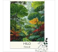 Hilo Big Island Puzzle 1000 pièces | puzzle relaxant pour la pleine conscience un passe temps paisible pour se concentrer et profiter d'un moment calme38x26cm