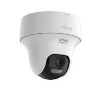 HiLook Caméra supplémentaire WiFi extérieure, caméra de surveillance Turret de 4 MP, caméra extérieure avec détection humaine et véhicule, vision nocturne 20 m, audio bidirectionnel, IPC-F140-LIDF/W