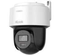 HiLook HIKVISION Caméra de Surveillance extérieure 4 MP Smart Hybrid Light, LAN/PoE, Filaire, Surveillance extérieure, détecteur de Mouvement, Vision Nocturne, Fente pour Carte SD | Turret