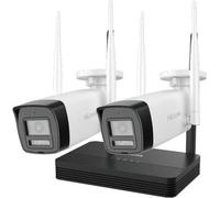 HiLook Powered by HIKVISION/ KIT Bullet WiFi IKS-2044BH-PH/W/ 4Mpx/ 2x caméras IPC-B140HA-LDF/W/ 1x NVR-DS-7104NI-S1/W