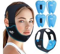 Hilph Lot de 4 compresses rafraîchissantes pour dents de sagesse 3D - Pour femme et enfant - Pour le visage - Pour la chirurgie orale - Soulagement de la douleur