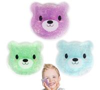 Hilph Packs de glace pour enfants réutilisables pour les blessures, 3 petites poches de gel pour enfant, compresse froide pour soulager la douleur, boîte à déjeuner, mal de dents, bosses, gonflement