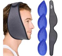 Hilph Poche de Glace de Dents Sagesse, 4 Poche de Glace Froid en Gel Visage | Ajustable Compresse Froide pour L'extraction des Dents de Sagesse, Chirurgie Dentaire et Faciale, Soulager la Douleur, Gris