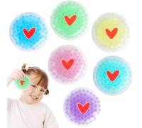 Hilph Poche de Glace Enfant, Poche de Glace Froid en Gel Chaudes et Froides Coloré, Réutilisable Poche de Froid Enfants Soulagement de la Douleur pour Enfant, 6 Paquets