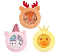Hilph Poche de Glace Enfant, Poche de Glace Froid en Gel Chaudes et Froides Housse Souple et Coloré, Réutilisable Poche de Froid Enfants Soulagement de la Douleur pour Enfant, 3 Paquets