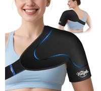 Hilph Poche de glace pour épaule, facile à porter, souple et facile à porter, gel de compression froide avec gel double couche ciblé pour soulager la douleur de la manchette des rotateurs d'épaule,