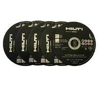 HILTI AC-D SP125 Lot de 5 disques à tronçonner, flexibles, universels, en acier inoxydable, 1,0 mm, de qualité supérieure