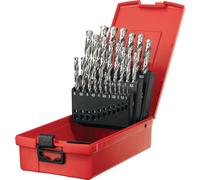 Hilti Lot de 25 forets HSS-G rectifiés de précision pour percer l'acier et l'aluminium, angle de pointe 135°, réduction optimale de la chaleur (1-13 mm, classe : Premium, 304939)