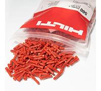 Hilti Lot de 500 chevilles universelles HUD 1 et 2, toutes les tailles au choix (5 mm à 12 mm) - Fixation en gros paquets - HUD 6 x 30 mm