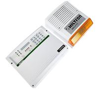 Hiltron KPROTEC4GSM Antivol Kit CIA Protec4 GSM Sirène 3 clés 2 IR 3 Zones + 24h