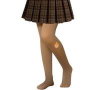 Hiltzo Collants Polaire Fille Chauds Thermiques pour l'Hiver | Collants Enfants Doublé | 5 tailles 4-14 Ans | Noir & Tan Effet Transparent, Nude Classique | Parfaits École & Quotidien