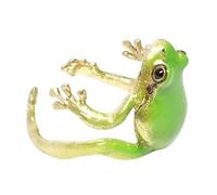 Hilufiet Dernière bague grenouille arbre, bague grenouille arbre, bague créative grenouille en forme de grenouille ouverte délicate pour femme, Métal, Pas de gemme