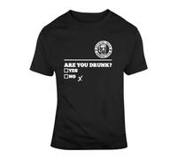 HILVSZXA Irish Drinking Team are You Drunk Parody T Shirt Black L