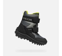 Geox J Himalaya Boy B ABX Bottines à la Cheville, Gris foncé et Citron Vert, 31 EU