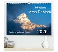 Himalaya Ama Dablam (hochwertiger Premium Wandkalender 2026 DIN A2 quer), Kunstdruck in Hochglanz: Trekking in das Khumbu Himal