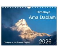Himalaya Ama Dablam (Wandkalender 2026 DIN A4 quer), CALVENDO Monatskalender: Trekking in das Khumbu Himal