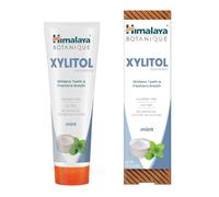 Himalaya Botanique Dentifrice au Xylitol, formule menthe sans fluor qui aide à réduire la plaque et à éliminer les taches superficielles, sans SLS, végan, 113 g
