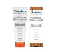 Himalaya Botanique Whitening+ Hydroxyapatite Dentifrice, 10% Hydroxyapatite (HA), Menthe, sans Fluor, Reminéralisation dès le Jour 7, Vegan, sans Gluten, 85g