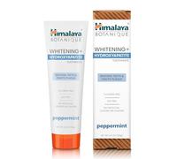 Himalaya Botanique Whitening+ Hydroxyapatite Dentifrice, Hydroxyapatite (HA), Peppermint, sans Fluor, Reminéralisation dès le Jour 7, Vegan, sans Gluten, 113g