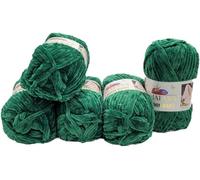 Himalaya Dolphin - 80331 - Lot de 5 pelotes de laine à tricoter pour bébé - 100 g - 500 g au total - Super Bulky (vert foncé )
