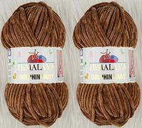 Himalaya Dolphin 80337 Lot de 2 écheveaux de fil à tricoter super épais pour couverture de bébé 200 m 2 x 100 g