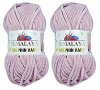 Himalaya Dolphin 80349 Lot de 2 écheveaux de fil à tricoter pour bébé - 200 m - 2 x 100 g
