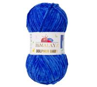 Himalaya Dolphin Baby 80329 Pelote de laine à tricoter à la main pour pot de fleurs Bleu