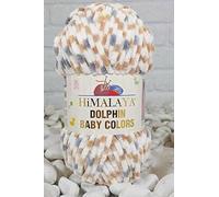 Himalaya Dolphin Baby Colors (Lot de 5), 600 m, 5 x 100 g, super encombrant, laine de l'Himalaya, fil à tricoter, fil Amigurumi (80416)