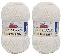 Himalaya Dolphin Baby Lot de 2 pelotes de fil chenille 100 % micropolyester 220 m 2 x 100 g (80308)