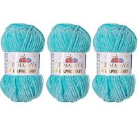 Himalaya Dolphin Baby Lot de 3 pelotes de laine super volumineuse pour couverture de bébé 395 m 3 x 100 g 80335