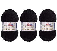 Himalaya Dolphin Baby Lot de 3 pelotes de laine super volumineuse pour couverture de bébé 395 m 3 x 100 g 80311