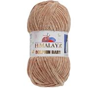 Himalaya Dolphin Baby Pelote de laine super volumineuse pour tricot et crochet Idéal pour gilets, châles, couvertures, chapeaux et textiles d'intérieur (1, 80365 beige) 100 g x 120 m