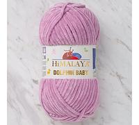 Himalaya Dolphin Baby Yarn 100 % micropolyester Lot de 2 pelotes de fil chenille 260 m 2 x 100 g Super Bulky : 6 Baby Chenille (80334)