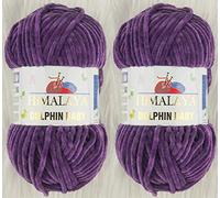 Himalaya Dolphin Lot de 2 écheveaux de fil à tricoter super volumineux pour couverture de bébé (80340 m) 2 x 100 g