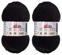 Himalaya Dolphin Fil pour bébé 100% MicroPolyester Lot de 2 skn 240 mètres 2x100 grammes Super Bulky :6 Fil Chenille pour bébé (80311)