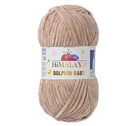 Himalaya Dolphin Fil Super Bulky pour Bébé - 1 pelote/écheveau, 100 g/3.5 oz, 120 m/132 yd - Couverture, Velours, Tricot, Amigurumi, Fil pour Bébé 80317