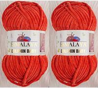 Himalaya Dolphin Lot de 2 écheveaux de fil à tricoter super volumineux pour couverture de bébé (80312) 2 x 100 g