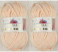 Himalaya Dolphin Lot de 2 écheveaux de fil à tricoter super volumineux pour couverture de bébé (80333) 2 x 100 g