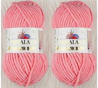 Himalaya Dolphin Lot de 2 écheveaux de fil à tricoter super volumineux pour couverture de bébé (80346) 2 x 100 g