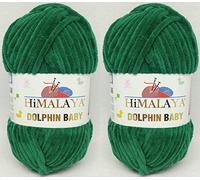 Himalaya Dolphin Lot de 2 écheveaux de fil à tricoter super volumineux pour couverture de bébé (80362) 2 x 100 g