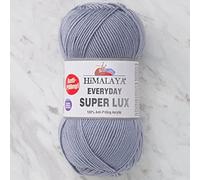 Himalaya Everyday Super Lux 100 % acrylique peigné anti-boulochage 1 écheveau 100 g 250 m Poids 4 - Medium Couleur 47