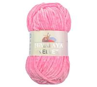 Himalaya - Fil chenille velours - 1 écheveau 100 g, 120 m - Laine velours douce et luxueuse pour accessoires, vêtements, couvertures, amigurumis - 90009