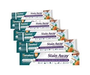 Himalaya Herbals Enamel Friendly Stain-Away Toothpaste | Protects Enamel, Removes Tea,coffee stains and plague | Fights Germs, Multi-Action Toothpaste - 75ml (Lot de 4)